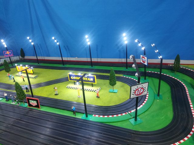 Circuito iluminación slot scalextric scx