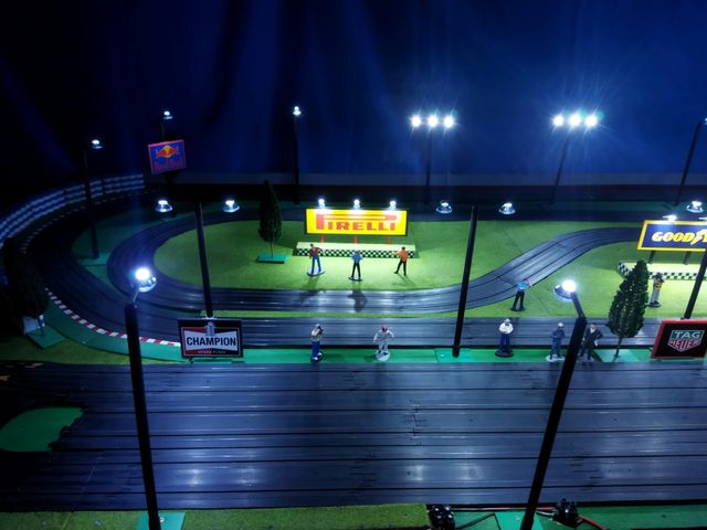 Circuito iluminación slot scalextric scx