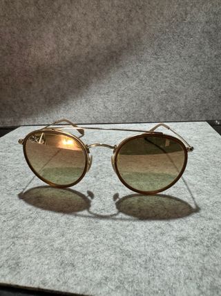 Gafas sol Ray-ban Round double beige