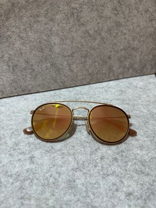 Gafas sol Ray-ban Round double beige