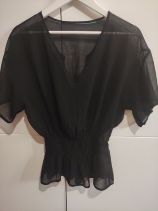 Blusa de mujer transparente 