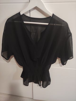 Blusa de mujer transparente 