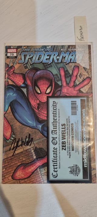 Comic spiderman firmado