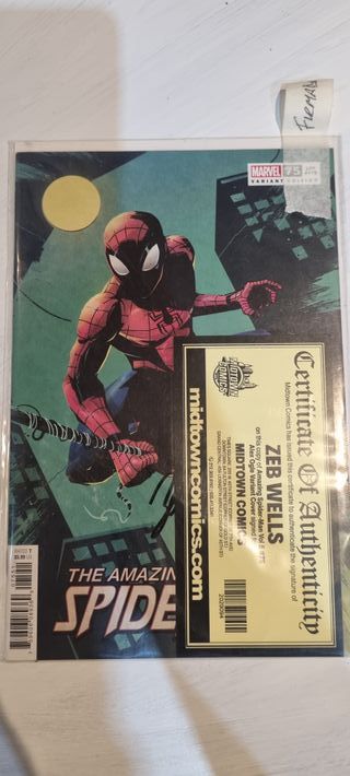 Comic spiderman firmado