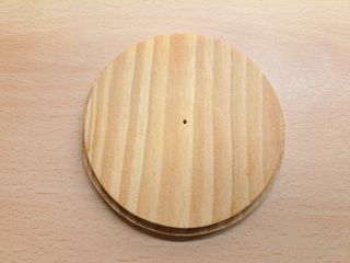 Portacandela in vetro con tappo in legno