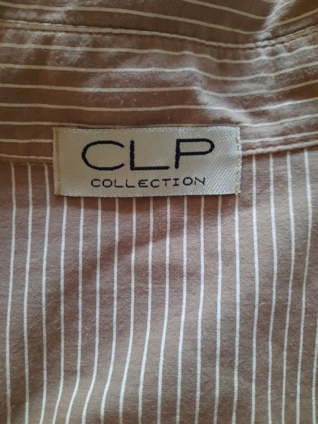 Vestido abotonado a rallas CLP