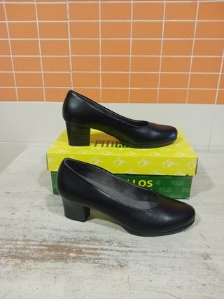 Zapatos sra salon piel negros t 37