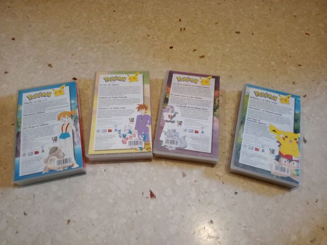 Pokémon dibujos en VHS.