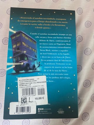 Libro Harry Potter y el prisionero de Azkaban