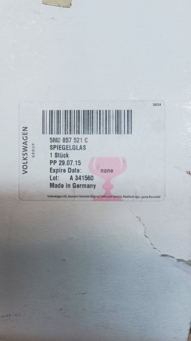 Cristal de espejo 5M0 857 521C
