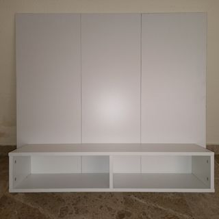 Mueble de pared blanco para tv