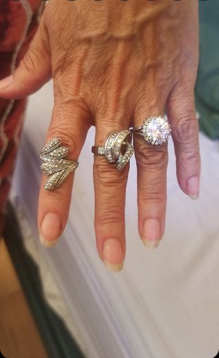 Anillos de plata 925 y circonitas. Elegante