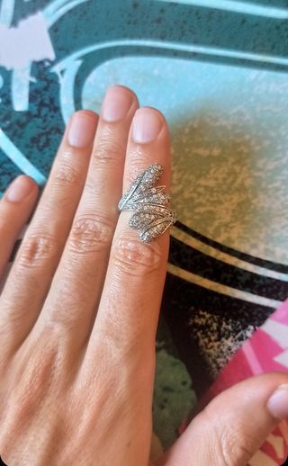 Anillos de plata 925 y circonitas. Elegante