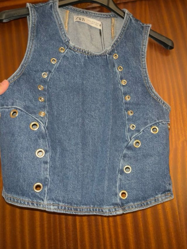 Top vaquero Zara