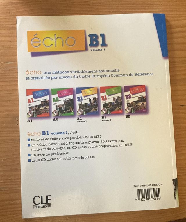 ÉCHO B1 MÉTHODE DE FRANÇAIS VOLUME 1