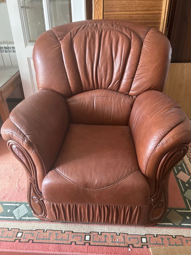 DOS butacas sofa de piel