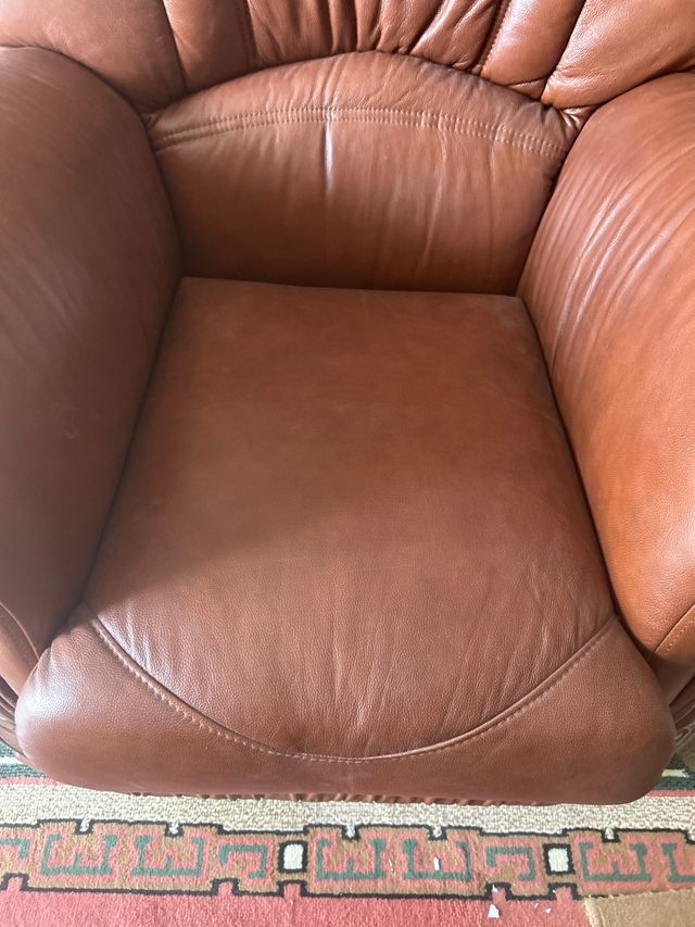 DOS butacas sofa de piel