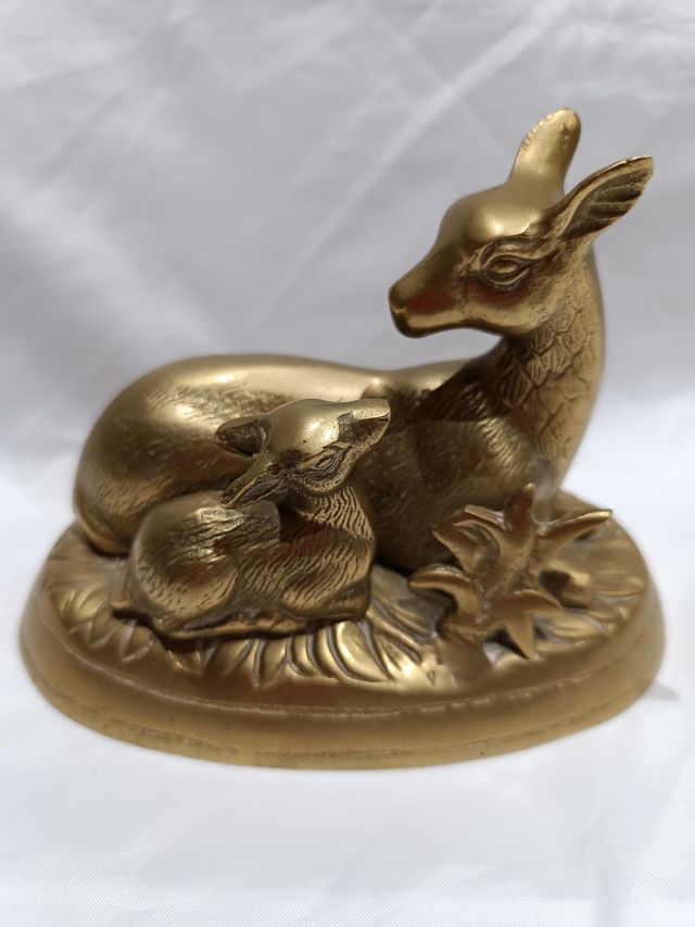 FIGURA FULVA IN BRONZO/METALLO