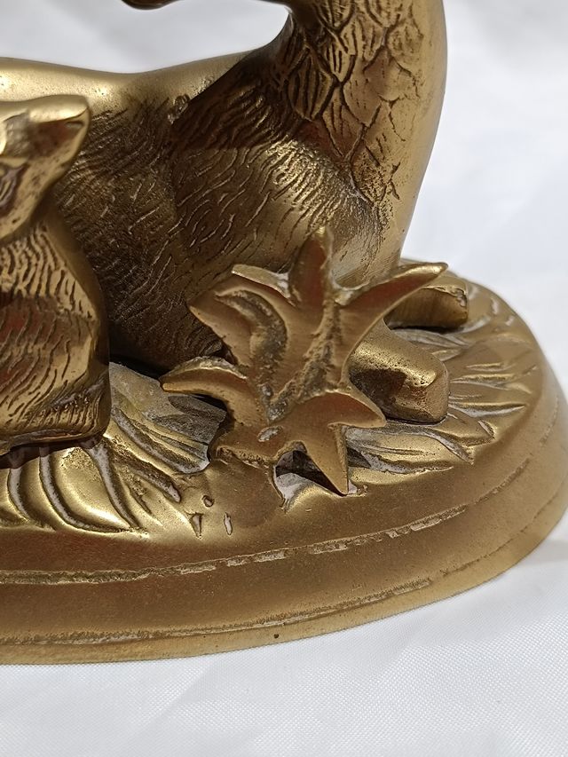 FIGURA FULVA IN BRONZO/METALLO