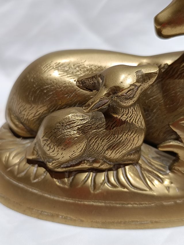 FIGURA FULVA IN BRONZO/METALLO