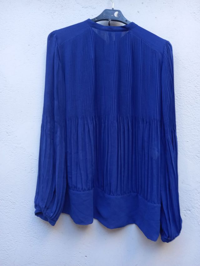 Camisa Mango vintage de color azul Talla L