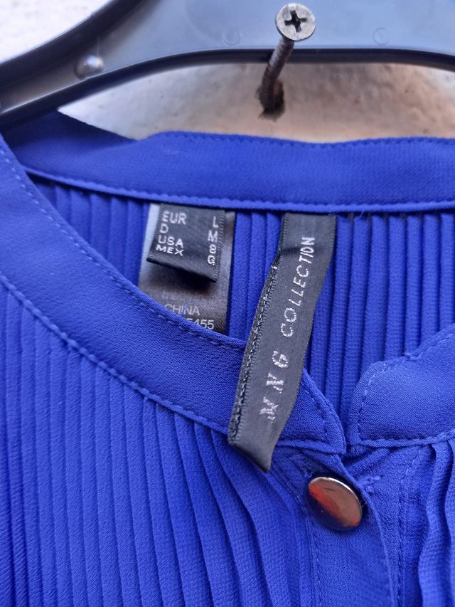 Camisa Mango vintage de color azul Talla L