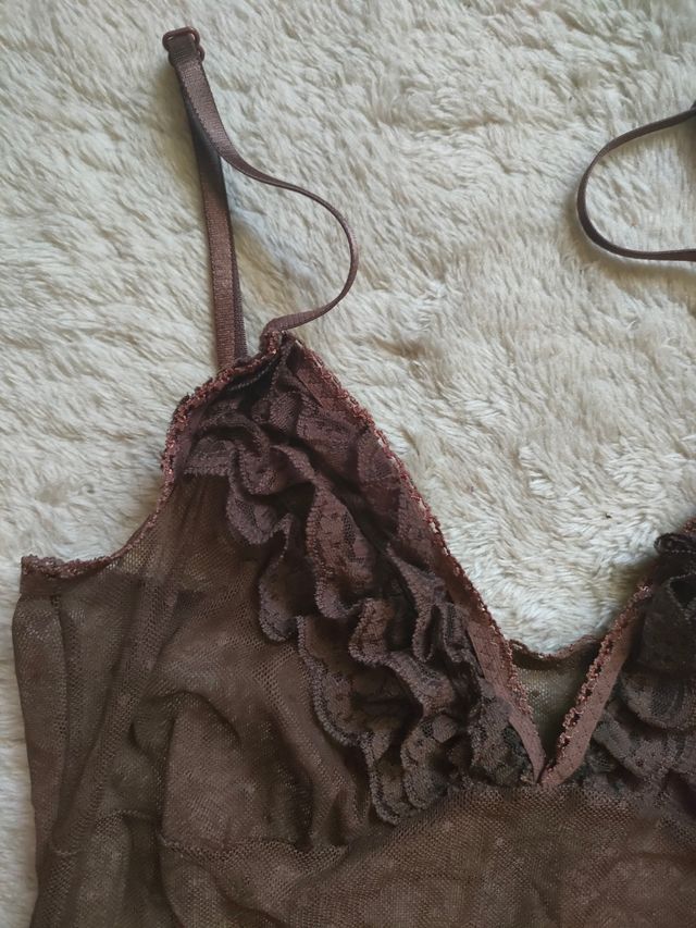 camisola encaje tirantes