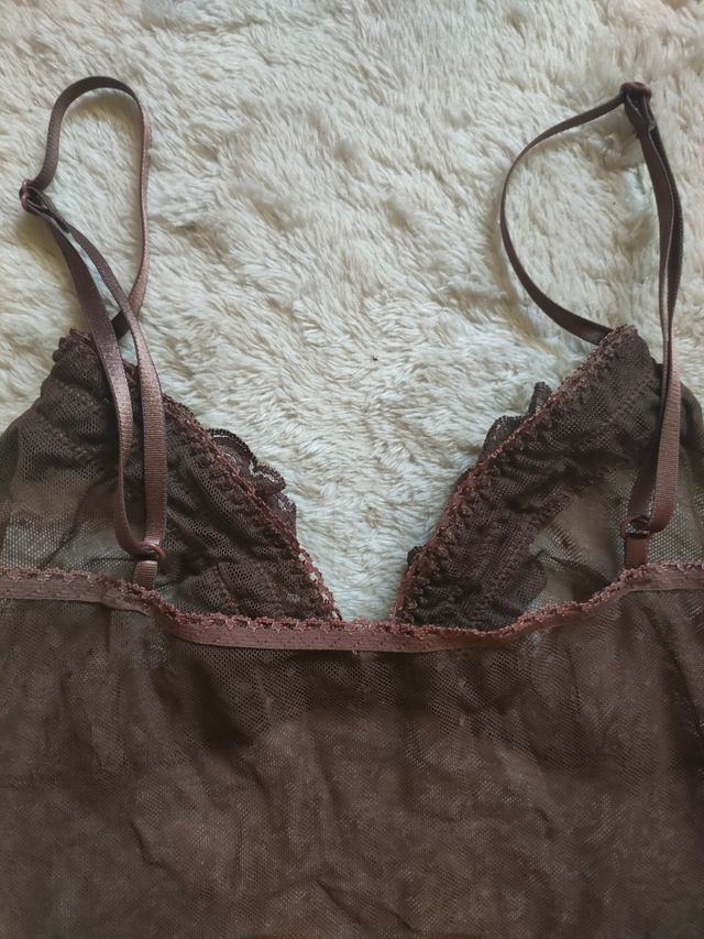 camisola encaje tirantes