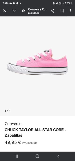 Converse niña número 18 Rosa !!!