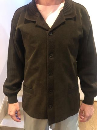 Chaqueta punto y ante