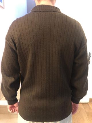 Chaqueta punto y ante
