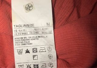 Camiseta tirantes Benetton talla M