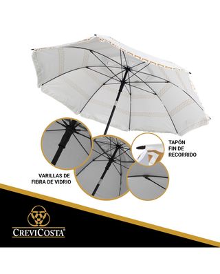 Sombrilla UV 200cm Grecas Doradas