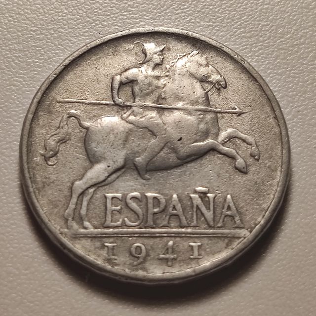 F8 Moneda 5 centimos 1941 Estado Español MBC