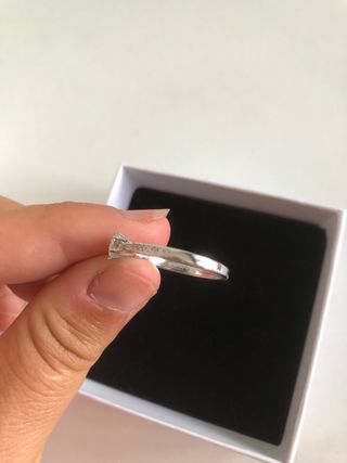 Anillo moissanita 0.50 ct
