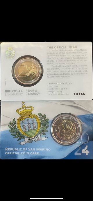 2 Euro San Marino 2024 coincard