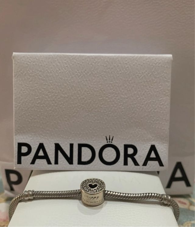 Charm Pandora Buon Anniversario Pavè E Cuore