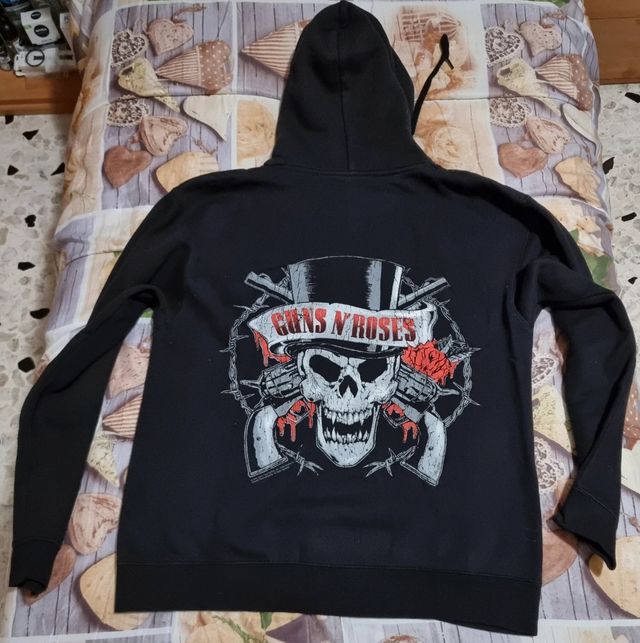 Guns N' Roses Vintage Skull Kapuzenjacke schwarz M