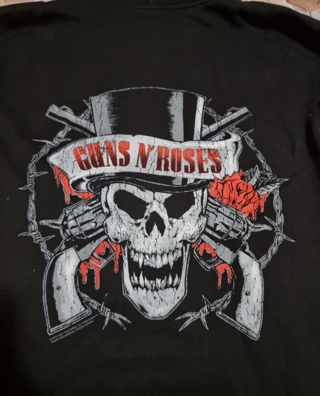 Guns N' Roses Vintage Skull Kapuzenjacke schwarz M