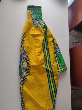 Mono sin tirantes amarillo