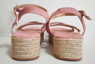 Sandalias rosa plataforma 37