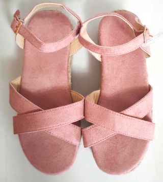 Sandalias rosa plataforma 37