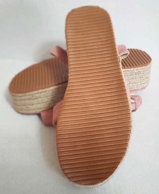 Sandalias rosa plataforma 37