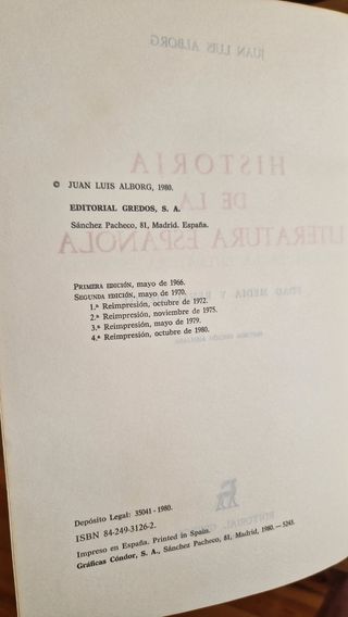 Historia de la literatura española, Alborg