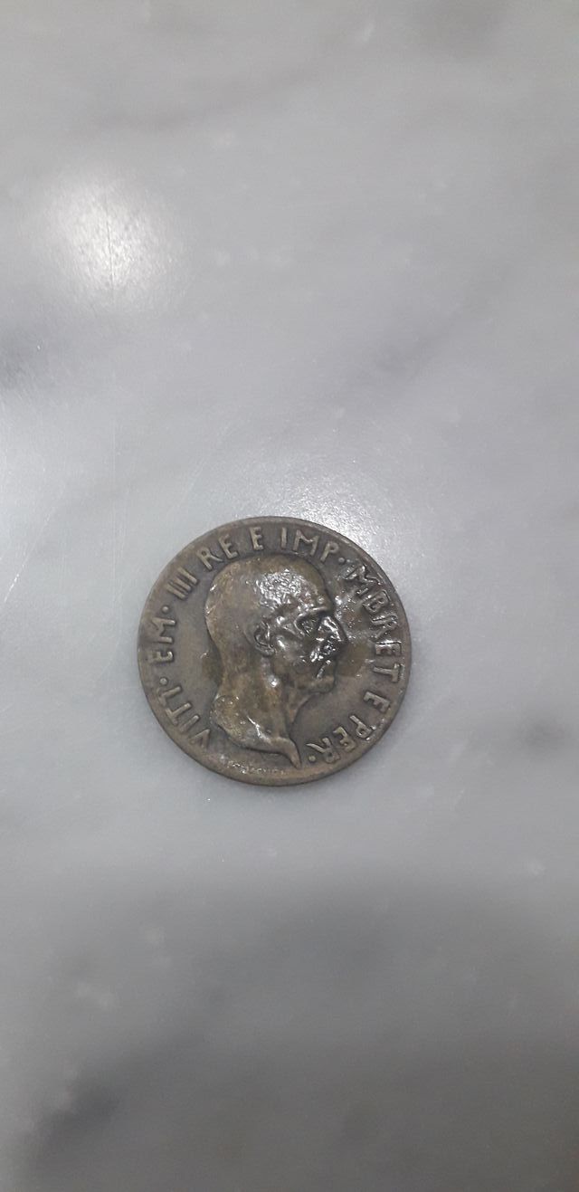 0.05 Lek 1940, Albania Vittorio Emanuele III