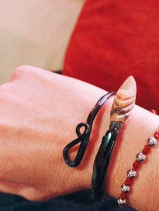 Pulseras raíz de coral auténtica 