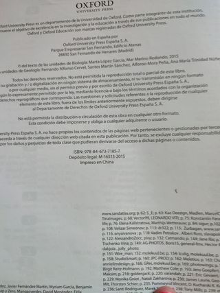 Biologia y Geología Bachillerato