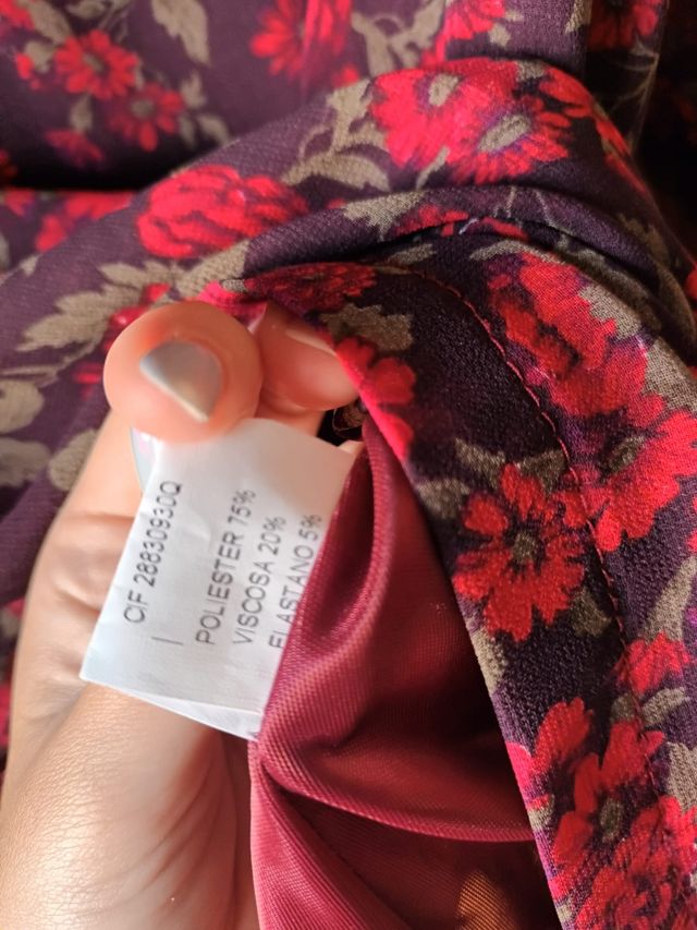 Vestido manga larga mujer