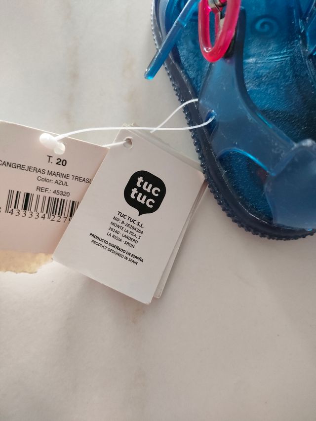 Cangrejeras talla 22 Tuc tuc