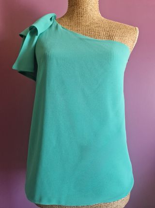 Vestido de algodón con detalles de strass